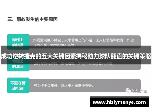 成功逆转捷克的五大关键因素揭秘助力球队翻盘的关键策略